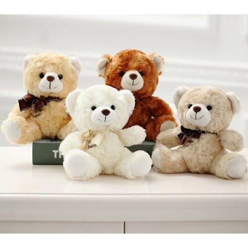 17cm plush simulation bear stuffed soft good quality Soothing doll Home decoration christmase birthday Warm gift for girlfriend