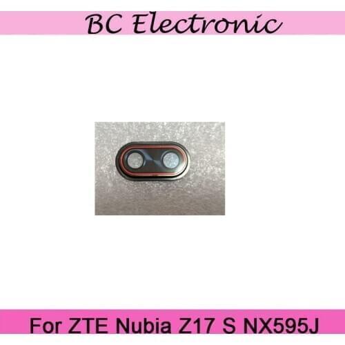 2PCS Original 5.5'' High quality For Z17 S Big back camera glass With frame For ZTE Nubia Z17 S NX595J Back Camera Glass