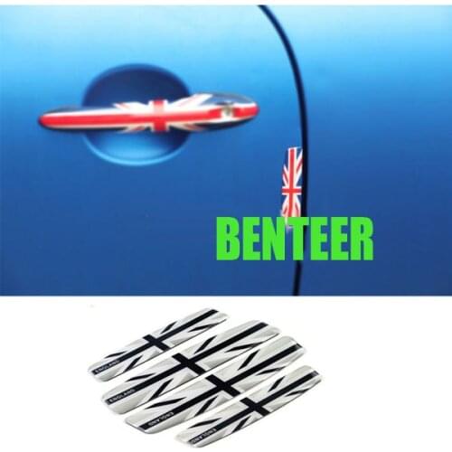 4pcs PVC MINI Mini cooper S R55 R56 R60 clubman countryman car door stickers Car Exterior sticker