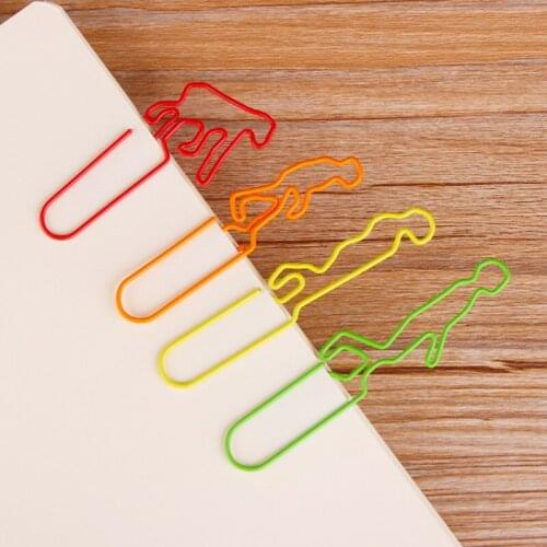 8pcs Human Evolution Paper Clip Cartoon Shaped Pin Clip Bookmark Paperclip Diy Decoration Books Clip Planner Binding Supplie