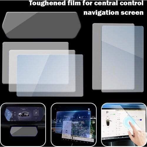 Car HD Matte Tempered Glass Screen Protector Center Control Touchscreen Navigation Protector Glass Film for Tesla Model 3 Y S X