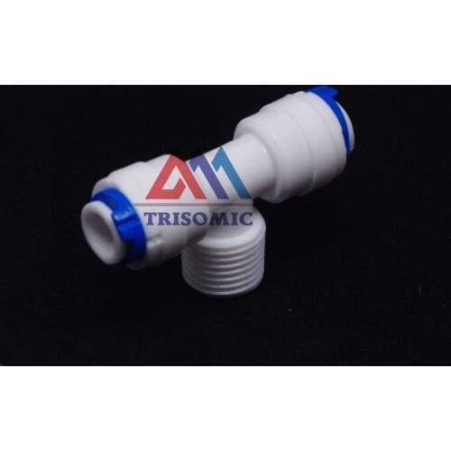 1/4" -3/8" quick fitting ,3/8" male, Type T quick connection RO Water Connector Aquarium Water Filter Reverse Osmosis System