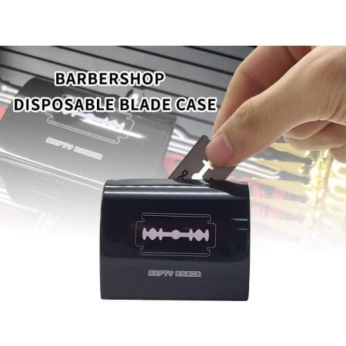 Barbershop Disposable Blade Case Waste Storage Box Waste Blade Recycling Box For Used Safety Razor Blades