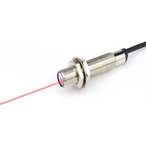 M12 Laser diffuse reflection photoelectric switch sensor Infrared visible photoelectric induction switch eye