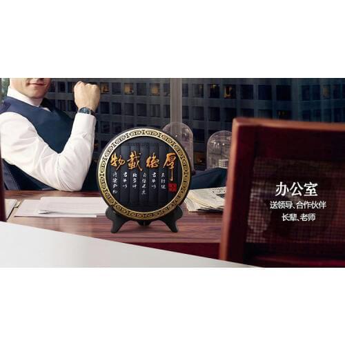 GOOD -China foreign business gift --office home decoration Mascot ART Auspicious "HOU DAI ZAI WU "FENG SHUI Sculpture ART