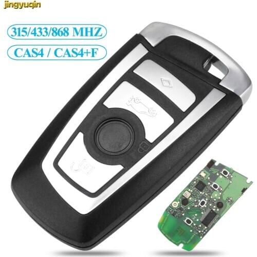 Jingyuqin Modify Flip Smart Key 315/433/868MHZ PCF7945 CAS4 CAS4+F System For BMW 1 3 5 7 Series 2009-2016 Remote Car Alarm
