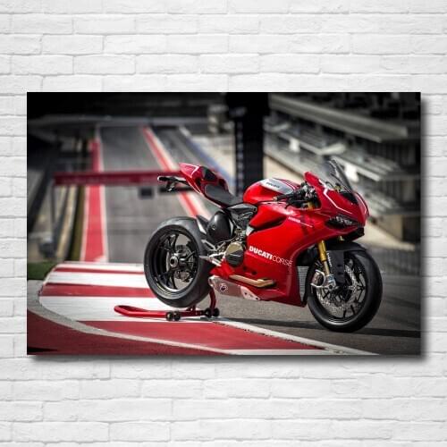 DUCATIs 1199 Panigale s Red Superbike Sport bike Motorbike Picture Wall Art Posters Canvas Print Modern Painting for Home Decor