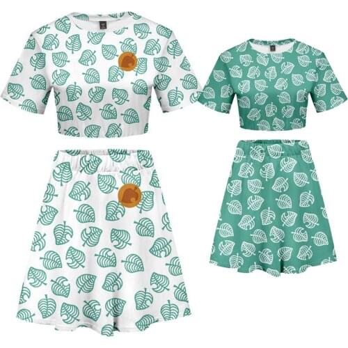 Animal Crossing Cosplay Costume Isabelle Casual Suit Tom Nook Top Skirt Mame danuki Costume Adult Girls Sexy Club Suit L321