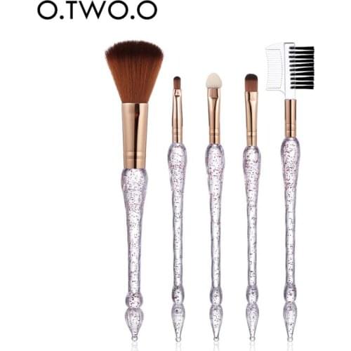5PCS Makeup Brush Set Crystal Makeup Tools Eyeshadow Brush Eyebrow Brush Loose Powder Brush Makeup Brushes Maquiagem Wholesale