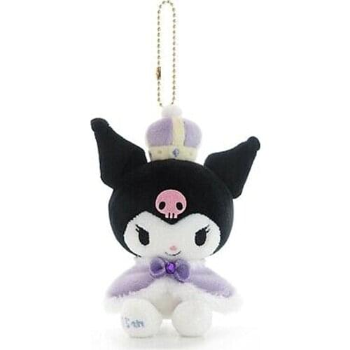 New Kawaii Anime Crown Bunny Plush Keychain Small Pendant Kids Stuffed Toys For Children Gifts 10CM