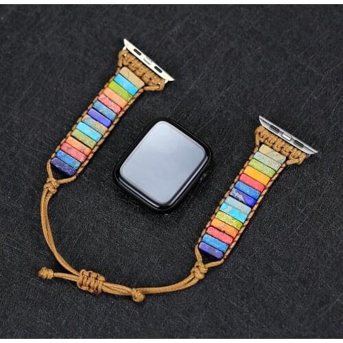 2021 New arrive 7 Chakra cube braid wax rope Watch strap &Bracelet & Bangle couples Jewelry drop shipping
