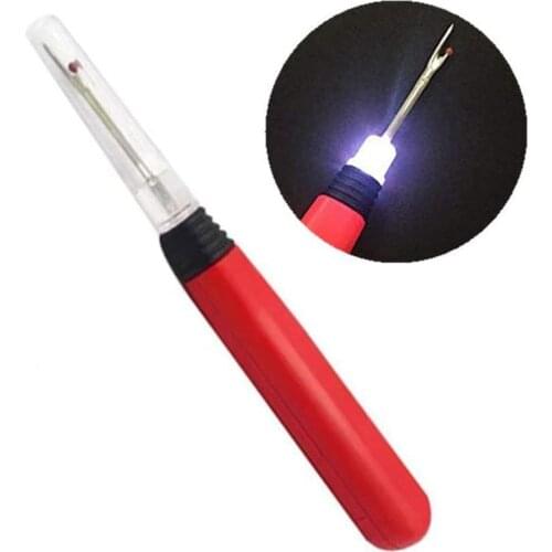 Lighted Stitches Removed Batteries Include Wire Picker Practical Stitch Ripper With Led Seam Ripper Sewing Tools Thread Cutter