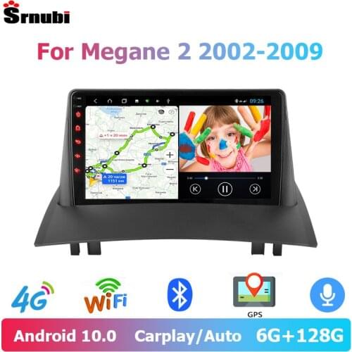 Srnubi Android 10 Car Audio Radio Multimedia Video Player for Renault Megane 2 2002-2009 2 Din GPS Wifi Speakers MP5 Stereo DVD