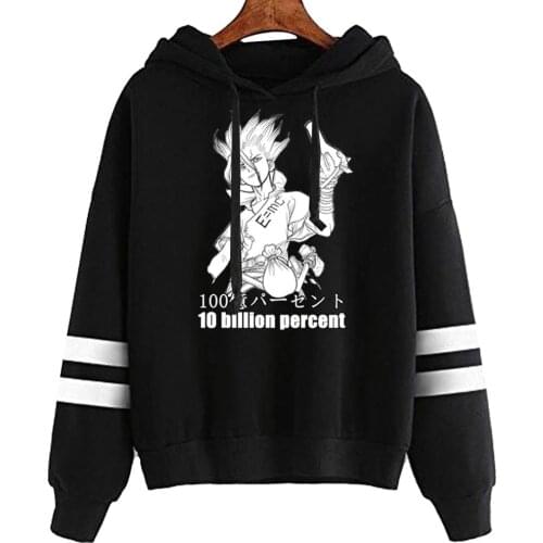 2021 Hot Anime Dr.STONE Print Hoodies Women Men Fashion Harajuku Cool Ishigami Senku Streetwear Winter Autumn Sweatshirts Male