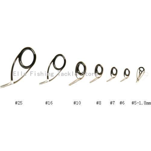 Bass Rod / Spinning rod Repair guide 2bags Silver color