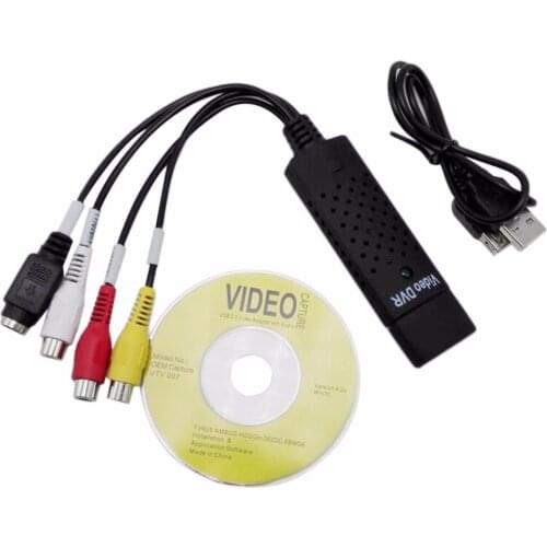 USB 2.0 Video Capture Card Converter PC Adapter TV Audio DVD DVR VHS for Window 2000 for XP for Vista for Win 7