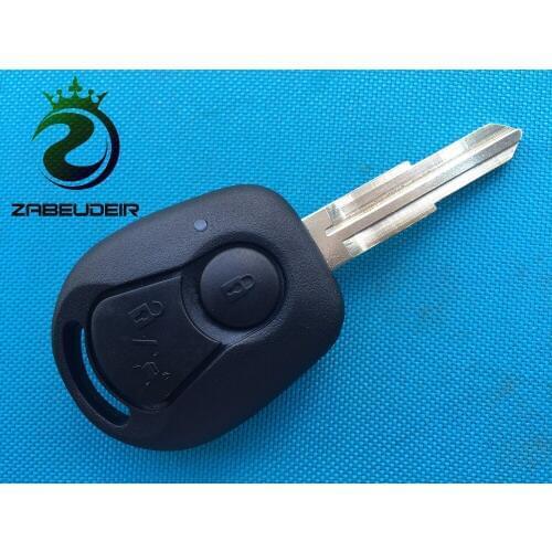 1pcs of New 2 BUTTONS REMOTE SHELL blank For Ssangyong ACTYON KYRON REXTON UNCUT BLADE KEY FOB COVER CASE REPLACEMENT no logo
