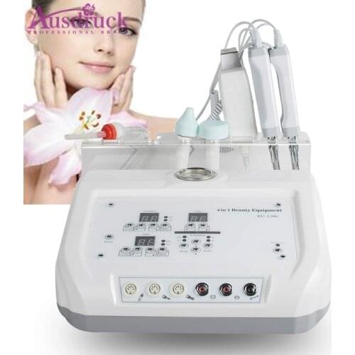 4 In 1 Microcurrent Bio Diamond Microdermabrasion Dermabrasion Skin Scrubber Facial Skin Care Beauty Salon Spa Device for Face