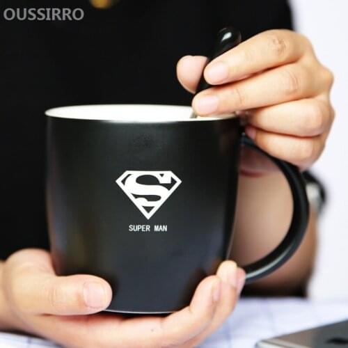 3D Engraving Large Ceramic Coffee Mugs Cup Creative Milk Mug Portable Tumbler Drink