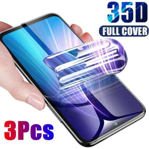 3Pcs Full Cover Hydrogel Protective Film for Xiaomi Redmi Note 5 6 7 8 Pro 8T Screen Protector For Redmi 8A 7A 6A Soft Film