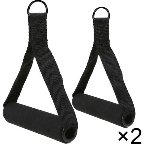 Gym Handle Extra Wide Foam Grips for Fitness Crossfit Lifting Pulling Workout Heavy Duty D-ring Pull Rope Cable Tube Accessories