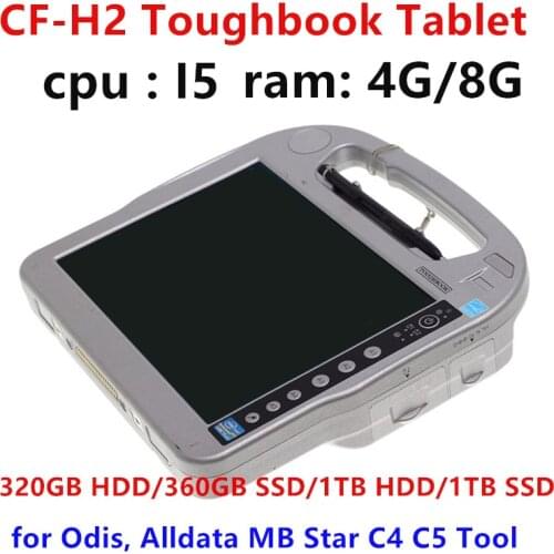 Hot Military Computer CF H2 tablet CFH2 Toughbook I5 3427U 4G/8G 1TB SSD work for ODIS Alldata vivid mb star c4 c5 c6 software