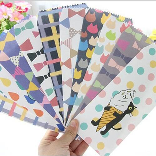5pcs Cat Envelope School Office Students Cute Envelope Gifts Envelope Good Quality Paper Creative DIY Tool Greating Card Cover