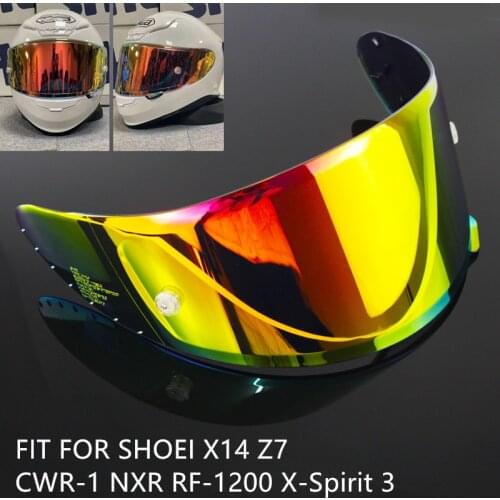 Motorcycle Helmet Visor Fit for SHOEI X14 X-14 Z7 CWR-1 NXR RF-1200 X-Spirit 3 Motorbike Helmet Windshield Anti-UV PC Lens