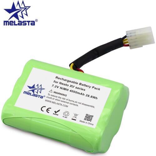 Melasta 7.2V 4Ah NIMH Battery for Neato XV-21 XV-11 XV-14 XV-15 XV-12 XV-25 Neato XV Battery Signature Pro robot vacuum cleaner