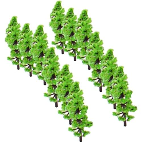 100pcs Model Trees (3.6 cm), N Z Scale Fir Trees Scenery Diorama Supplies
