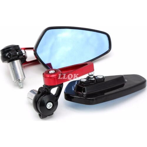 New arrival most motorcycle 7/8"" 22mm handle bar Rearview Side Mirror Motocycle Bar End Mirror For HONDA CB400 VTEC400 CB-1