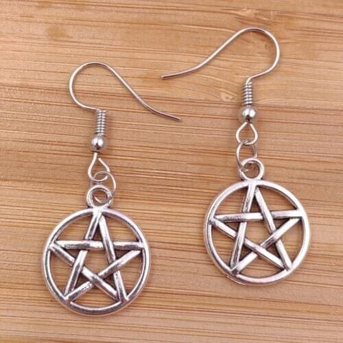 Fashion Alloy Earrings Peace Symbol Horus Religions Hinduism OM AUM Lotus Judaism Star Of David Women Birthday gift AJ001-007