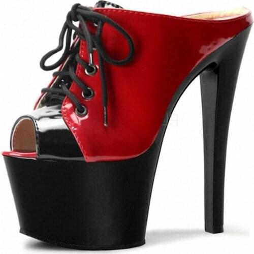 17cm cool slippers, color matching, 17 cm heels with ultra high heels, manufacturers selling wholesa Dance Shoes