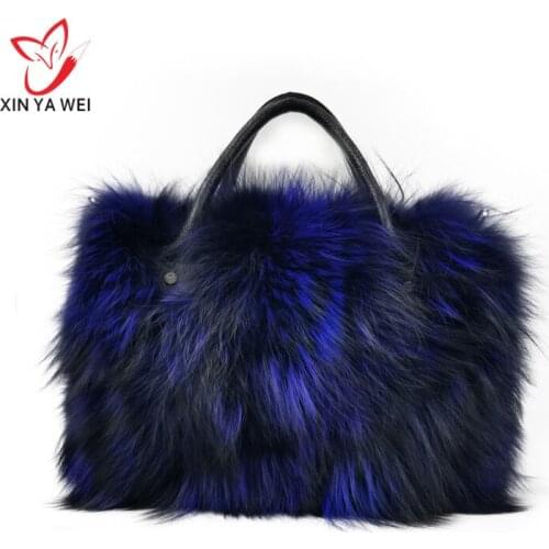 Raccoon tote, ladies cross-body bag, fashion, casual, ladies cross-body bag, plush bag, Christmas gift