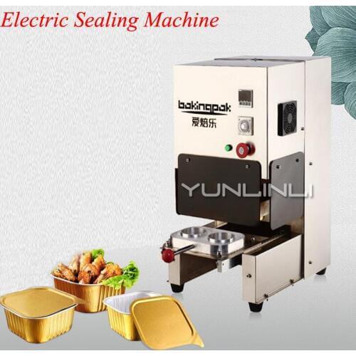 Tinfoil Electric Sealing Machine 220V 2200W Catering Aluminum Foil Packaging Box Sealing Equipment Packing Box Capping Machine