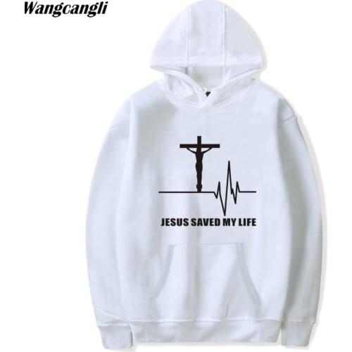 2021 Jesus Christians Hoodies Men/Womens Jesus Saved My Life Hooded Sweatshirt Jesus Cross Oversize hoody clothes