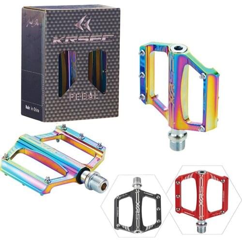 Bicycle Pedal Color CNC Alloy Pedal Mountain Road Bike Anti-Skid Bearing Pedal Mountain Bike Universal Folding Bicycle Parts