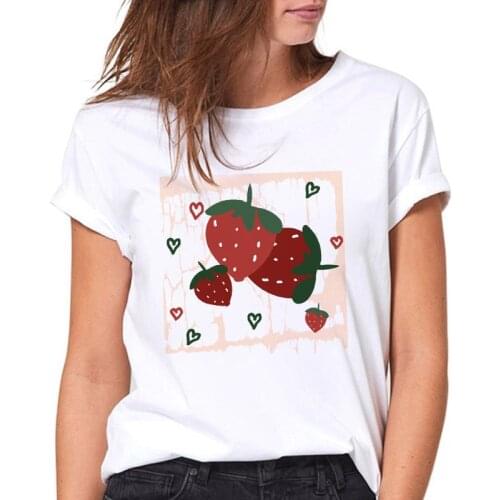Woman Short Sleeve Graphic Tees Summer T-Shirt Female Ladies Tops T Shirts for Women White Basic Tops New Arrival