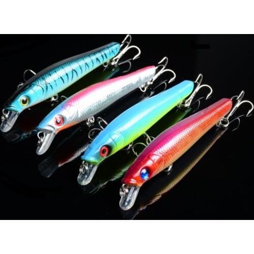1Pcs Minnow Fishing Lures Hard Bait 9.5cm/8.8g 3D Eyes Artificial Bass Swim Sea Fishing Peche Leurre Wobblers For Lake River