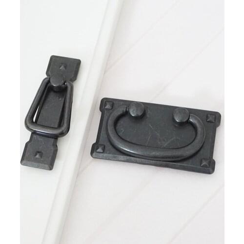 2.2" 3" Vintage Dresser Drop Pulls Drawer Pull Handles Black Kitchen Cabinet Handles Pulls Door Handle Drop Bail Back Plate