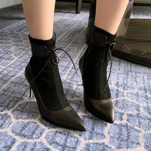 2020 New In Autumn and Winterboots Ladies High Heels Casual Boots Women Leather Boots Large 33-42