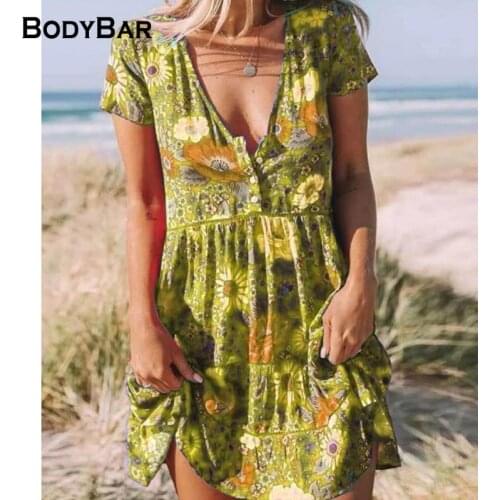 2021 New Arrivals Printed V-neck Mini Dresses Ladies Sexy Large Size 5XL Dress Short Sleeve Oversize Short Dress For Streetwear