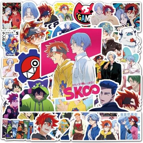 2021 Japan Super Burning Anime Unlimited Skateboard Cartoon Graffiti Decoration Suitcase Guitar Waterproof Sticker Wholesale