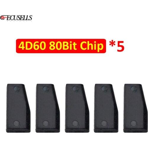 5Pcs/Lot Car Key Chip 4D60 Chip 80 Bit 4D ID60 Ceramic Transponder Chip 4D60 80Bit Chip for Ford Connect Fiesta Focus Ka Mondeo
