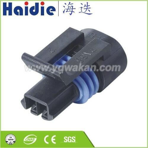 Free shipping 5sets 2pin Auto Electri wire harness plugWater temperature sensor plug plastic connector 12162193 12162195