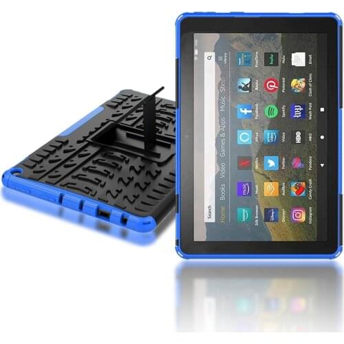 Case For Kindle Fire HD 10 8 7 Plus 2021/2020/2019/2018/2017 Heavy Duty Hybrid Anti-knock Armor Silicone Kids Tablets capa Funda