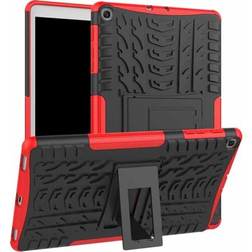 Case for Samsung Galaxy Tab A 10.1 2019 SM-T510 T515 10.1'' Stand Cover Shockproof Rubber Bumper Dual Layer Armor Cover