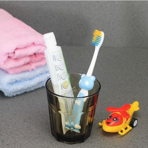 PASA Wholesale 8Pcs Cartoon Bear Childrens Child Toothbrush Kid For Little Boy Girl Tooth Brush Childrens Watch freeshiping