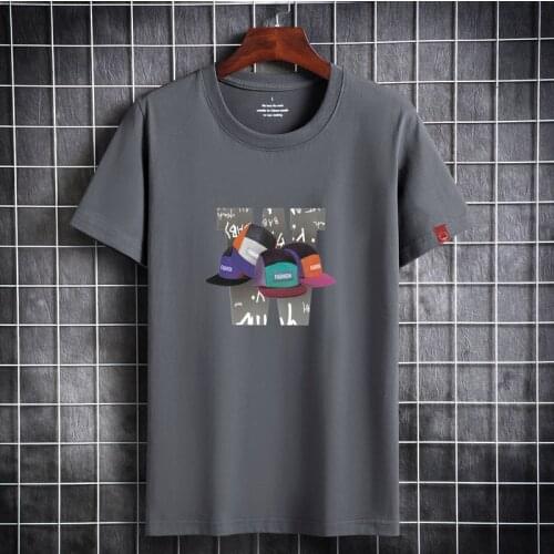 Men`s T-shirt Cotton Casual Fashion 2021 Summer Men Tops Tees Plus Size S - 6xl Short Sleeve Top Men Clothing Streetwear tshirt