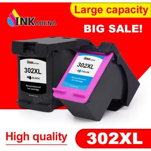 INKARENA 302XL for HP 302 XL for hp302 Ink Cartridge Deskjet 1110 2130 1112 3630 4520 4250 3830 5220 5230 5232 Printer